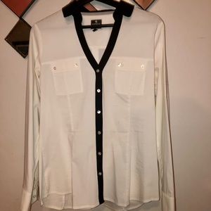 Express White/Black Shirt